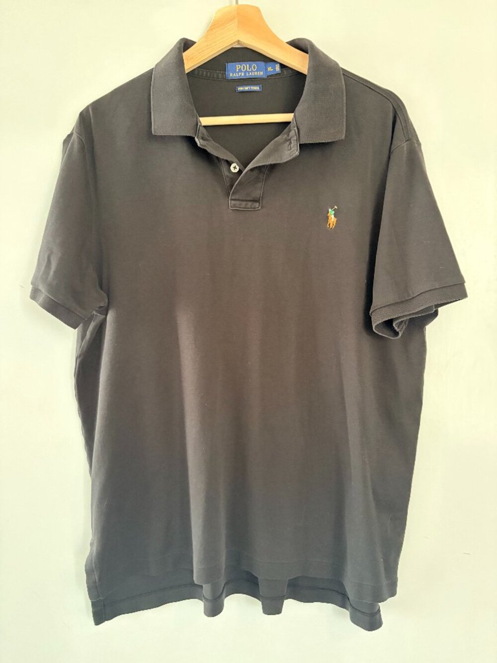 Polo Ralph Lauren Pima Cotton Black Polo size XL
